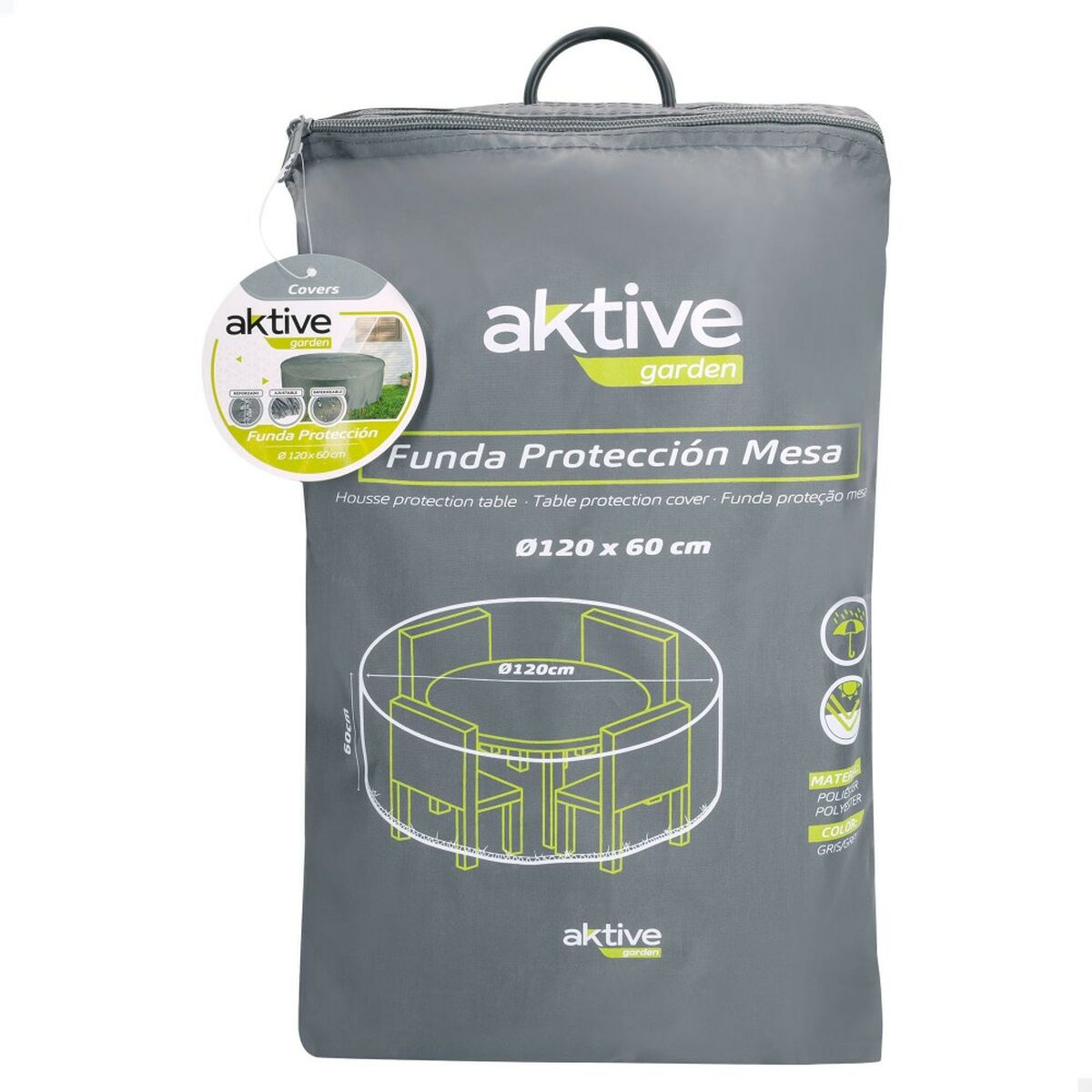 Skyddsväska Aktive Ø 120 cm Bord 120 x 60 x 120 cm (6 antal) - 7
