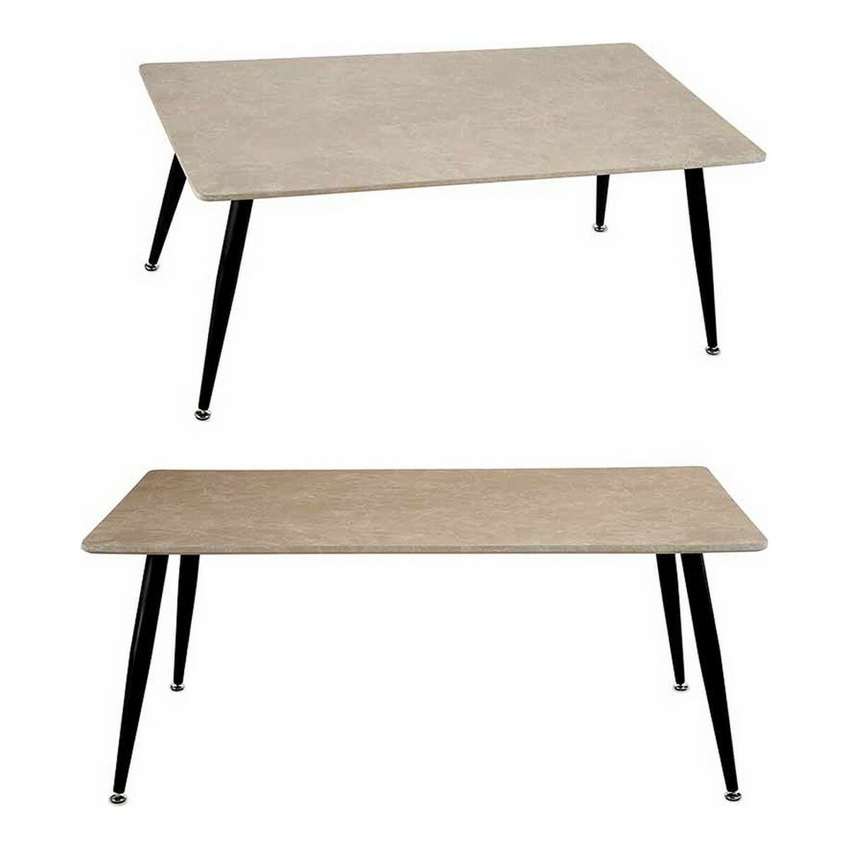 Soffbord Gift Decor Vit Svart 60 x 110 x 45 cm Sten - 6