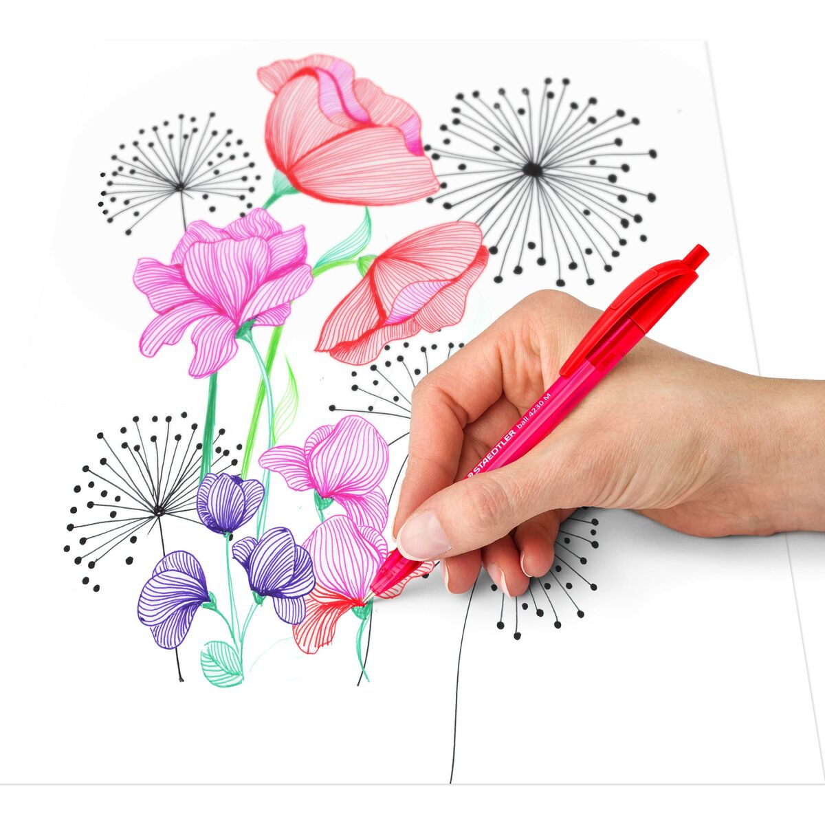 Pennset Staedtler 4230 M Multicolour 1 mm 8 Delar - 4