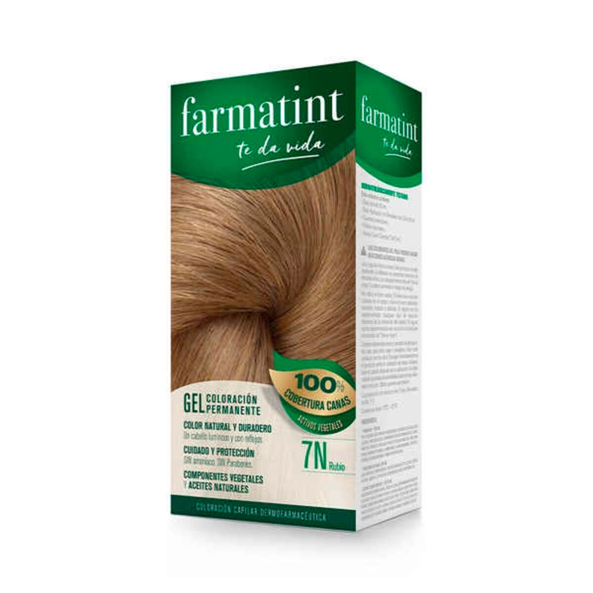 Permanent färg Farmatint 380218 Nº 7n-Rubio (5 antal) - 2