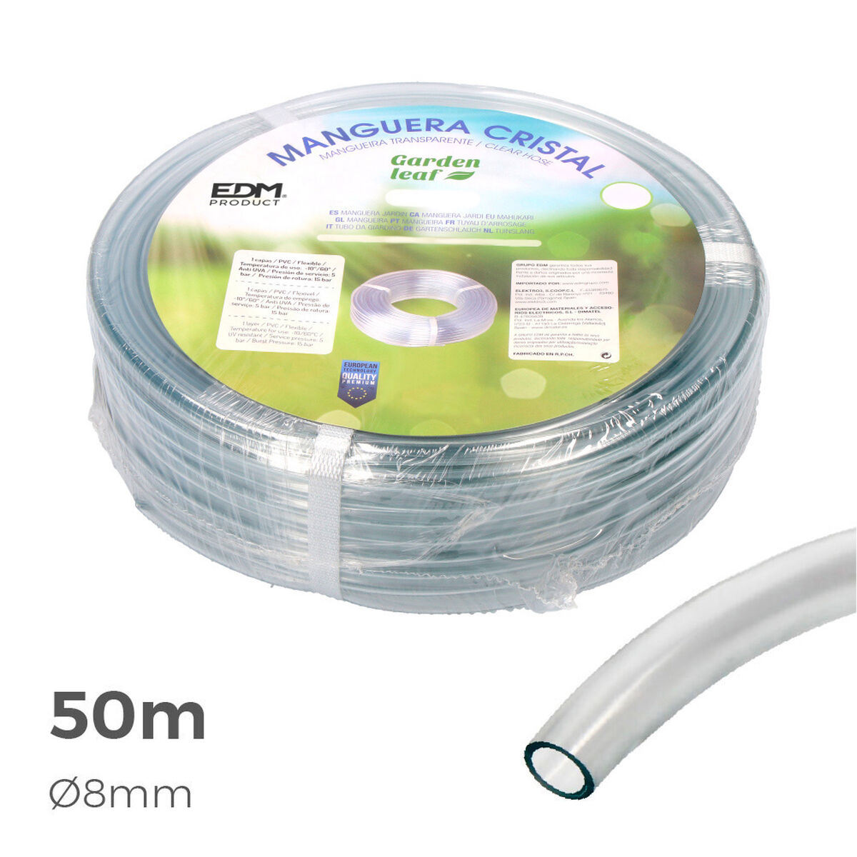 Slang EDM 74253 74253 PVC polypropen Ø 12 mm (50 m) - 5