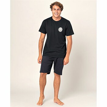 T-shirt med kortärm Rip Curl Wettie Essential Svart Män