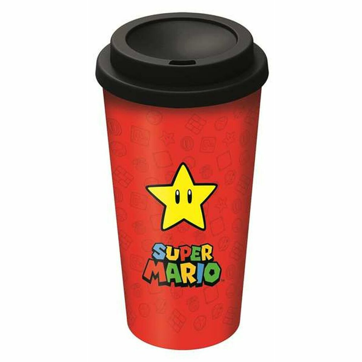 Glas med lock Super Mario 01379 (520 ml)