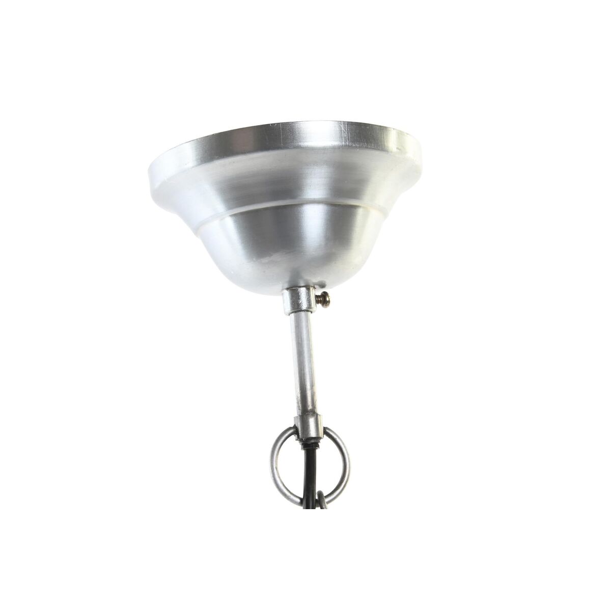 Taklampa DKD Home Decor Silvrig Brun Järn Mangoträ 50 W (43 x 43 x 31 cm) - 8