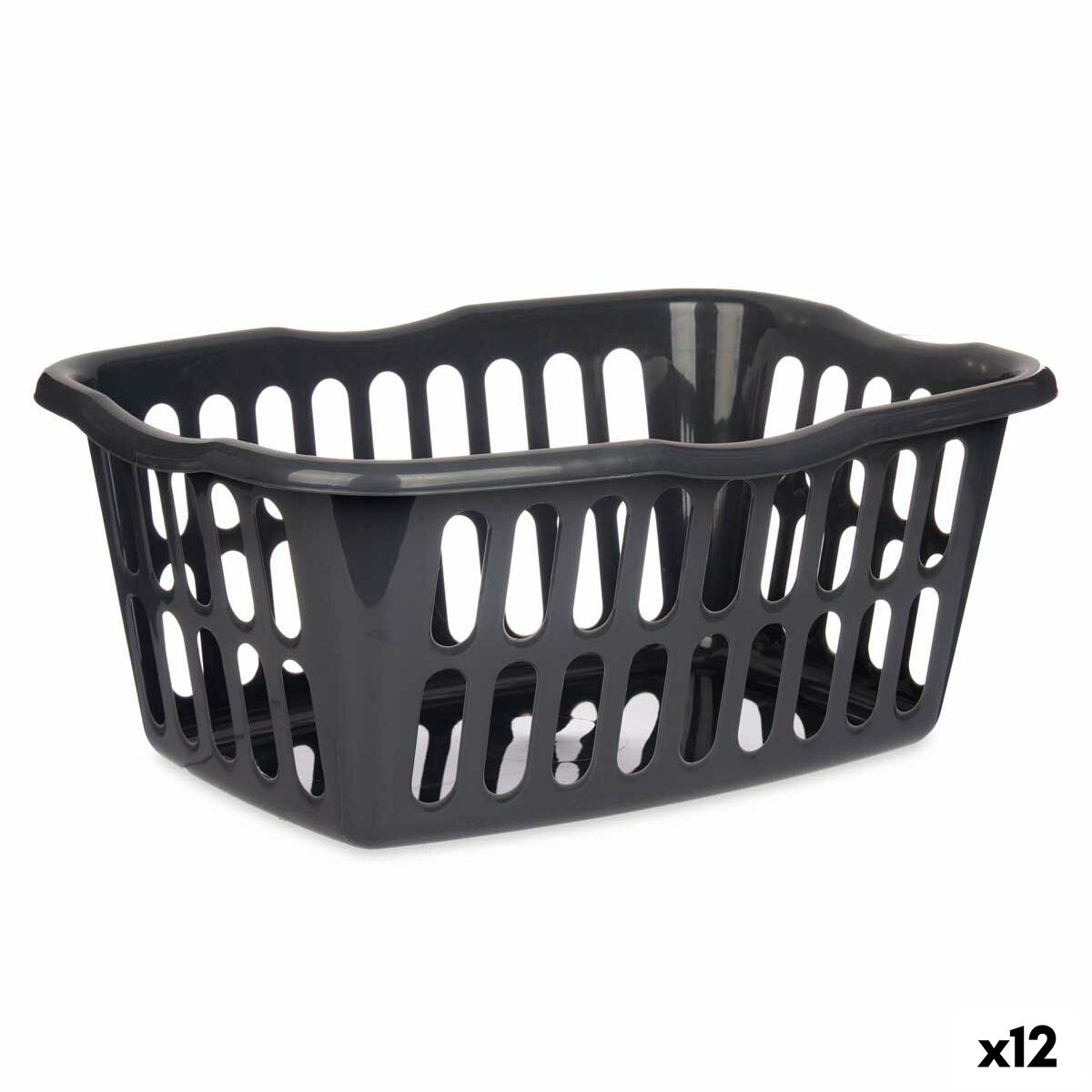 Korg Kipit Antracitgrå polypropen 50 L (12 antal)