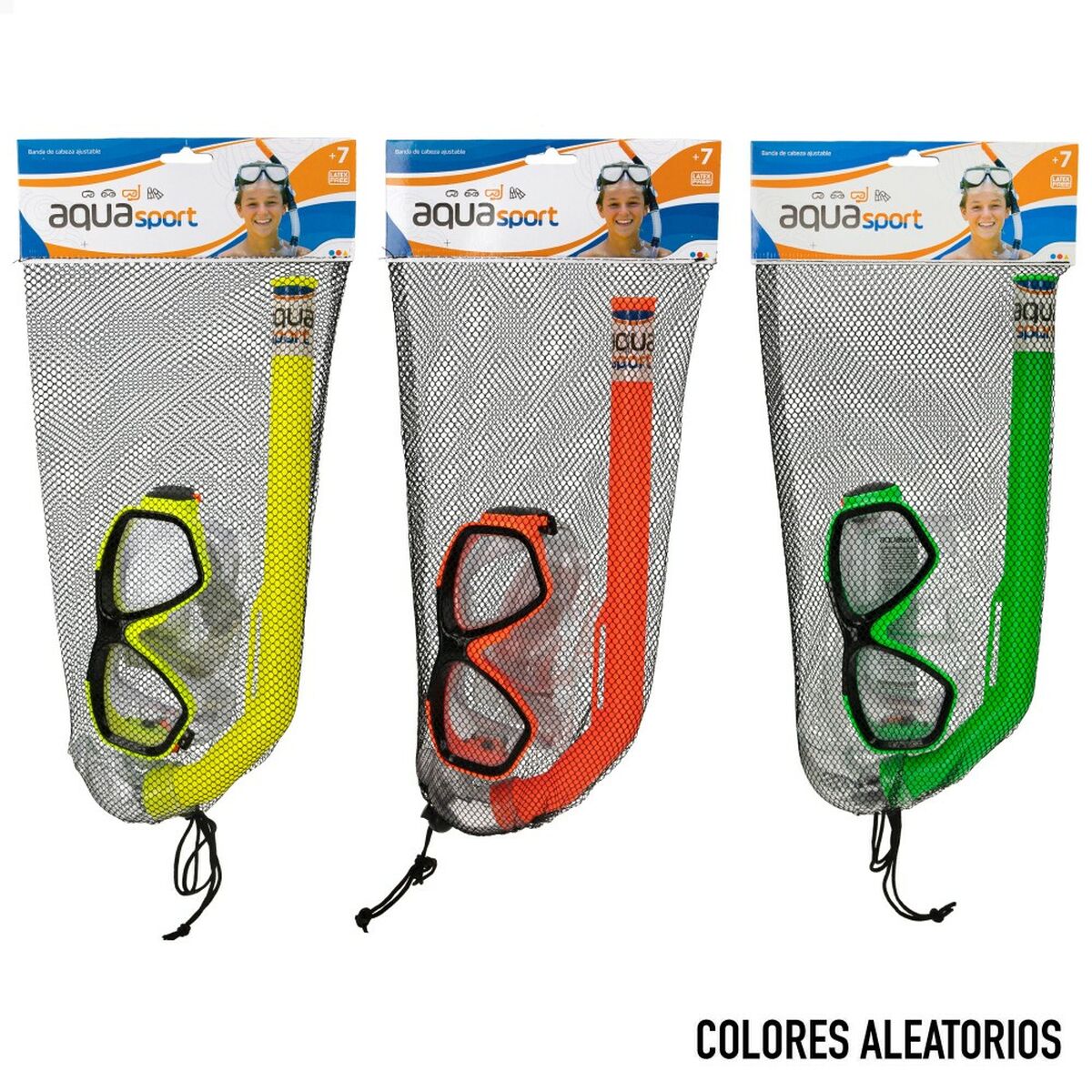 Snorkel och cyklop Colorbaby Aqua Sport Barn (12 antal) - 12