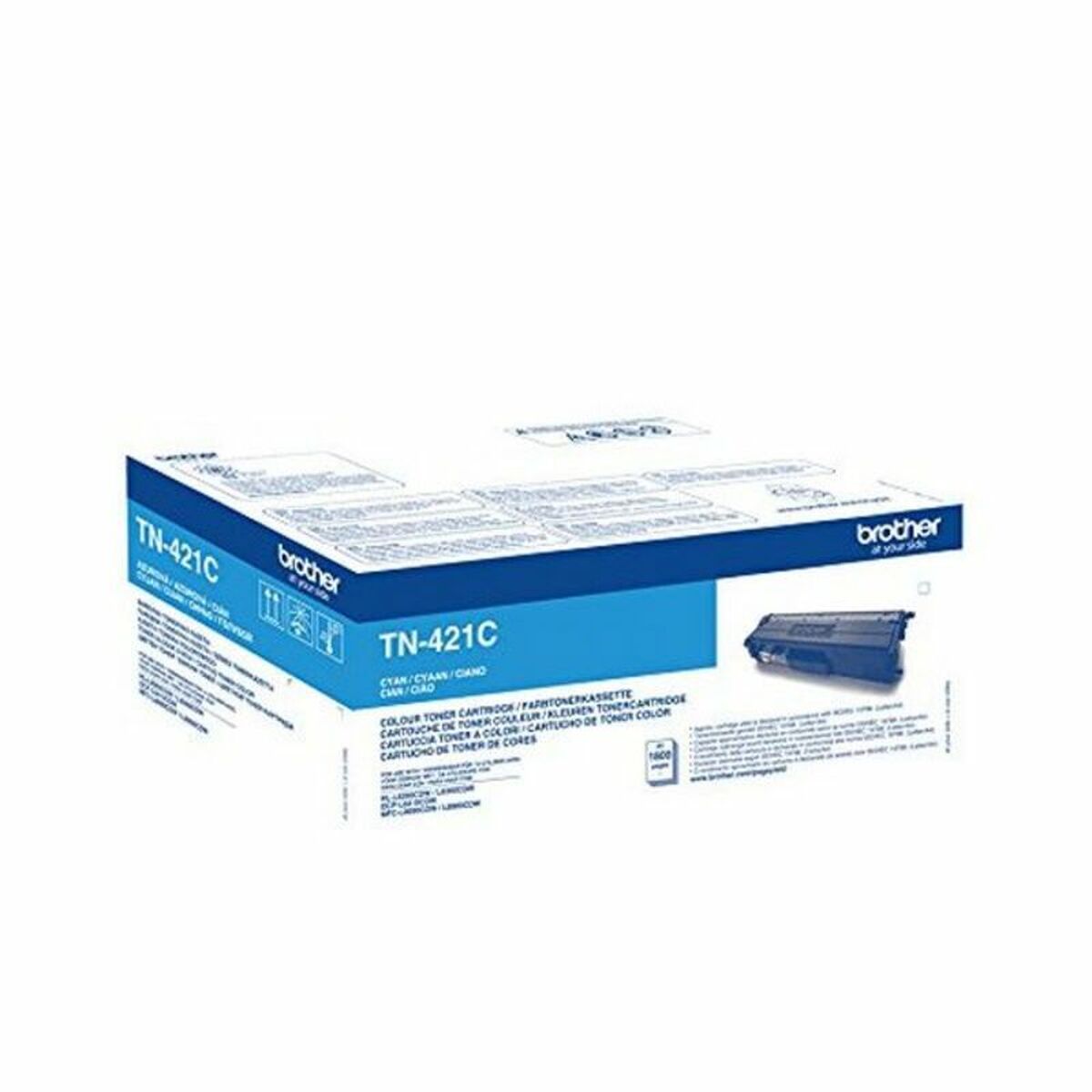 Original Toner Brother TN421C Svart Turkos - 2
