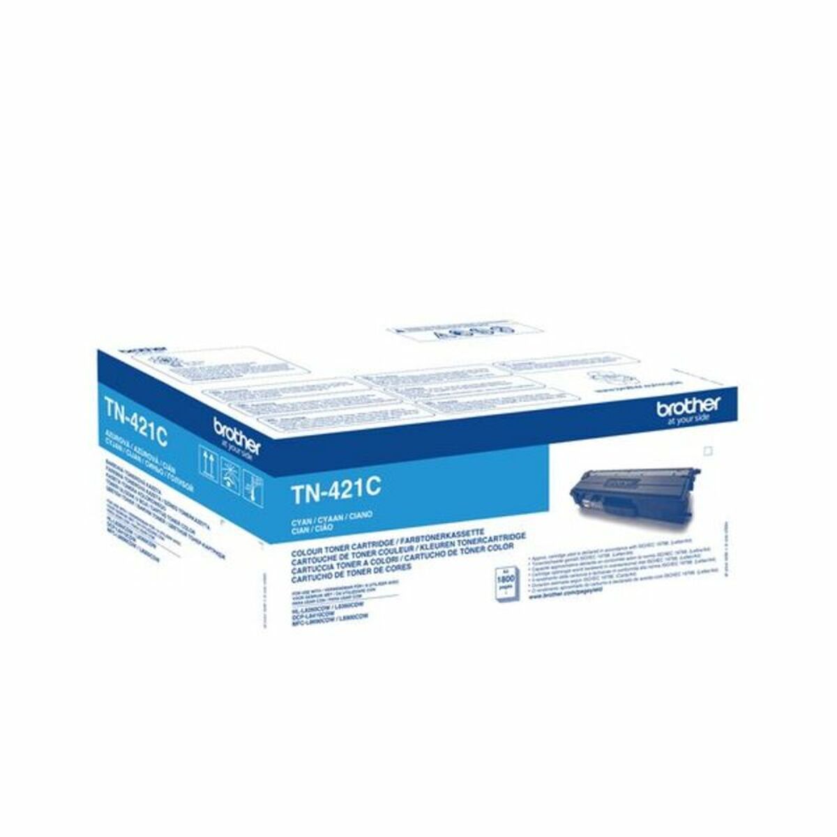 Original Toner Brother TN421C Svart Turkos - 4