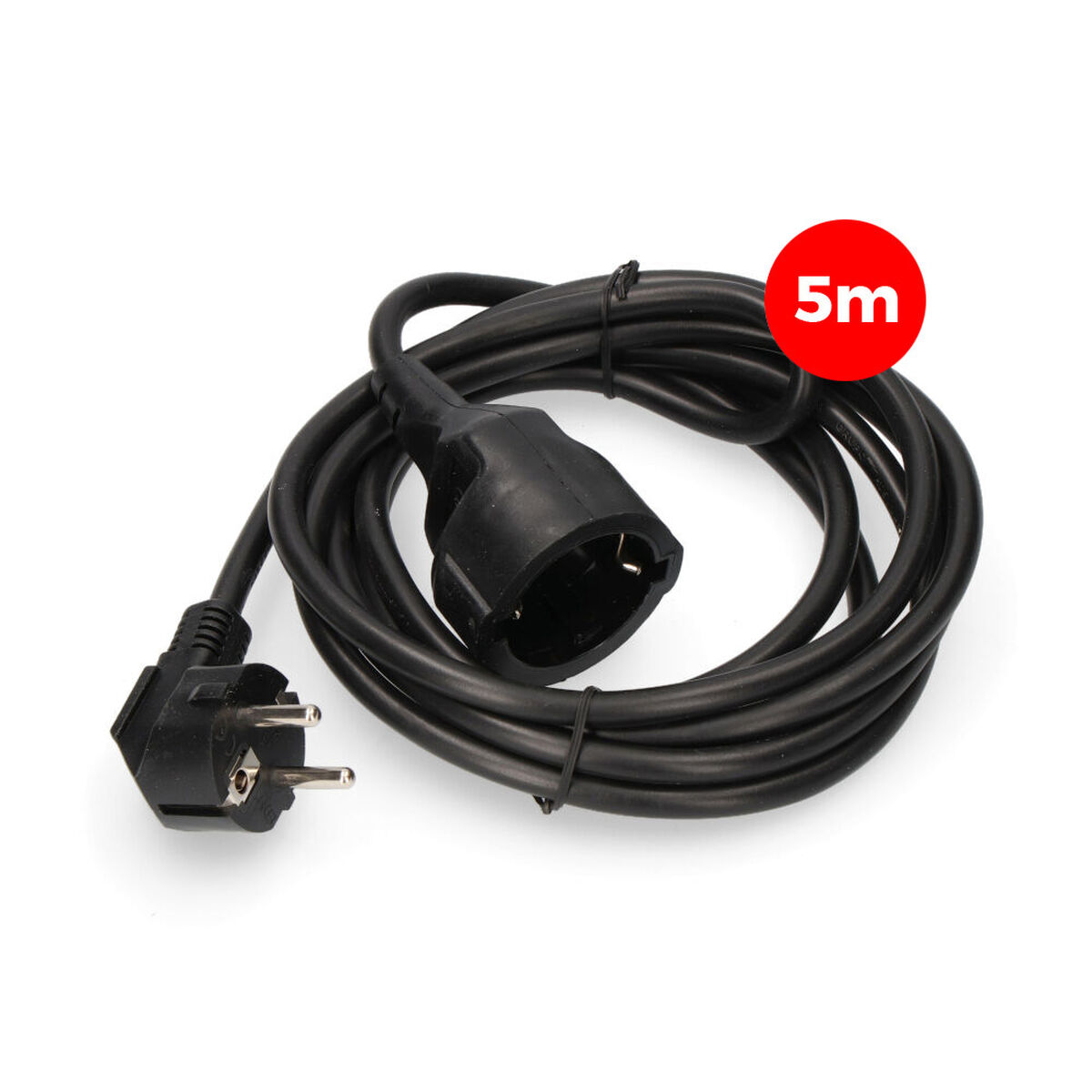 Förlängningssladd EDM 23214 Svart 5 m - 3
