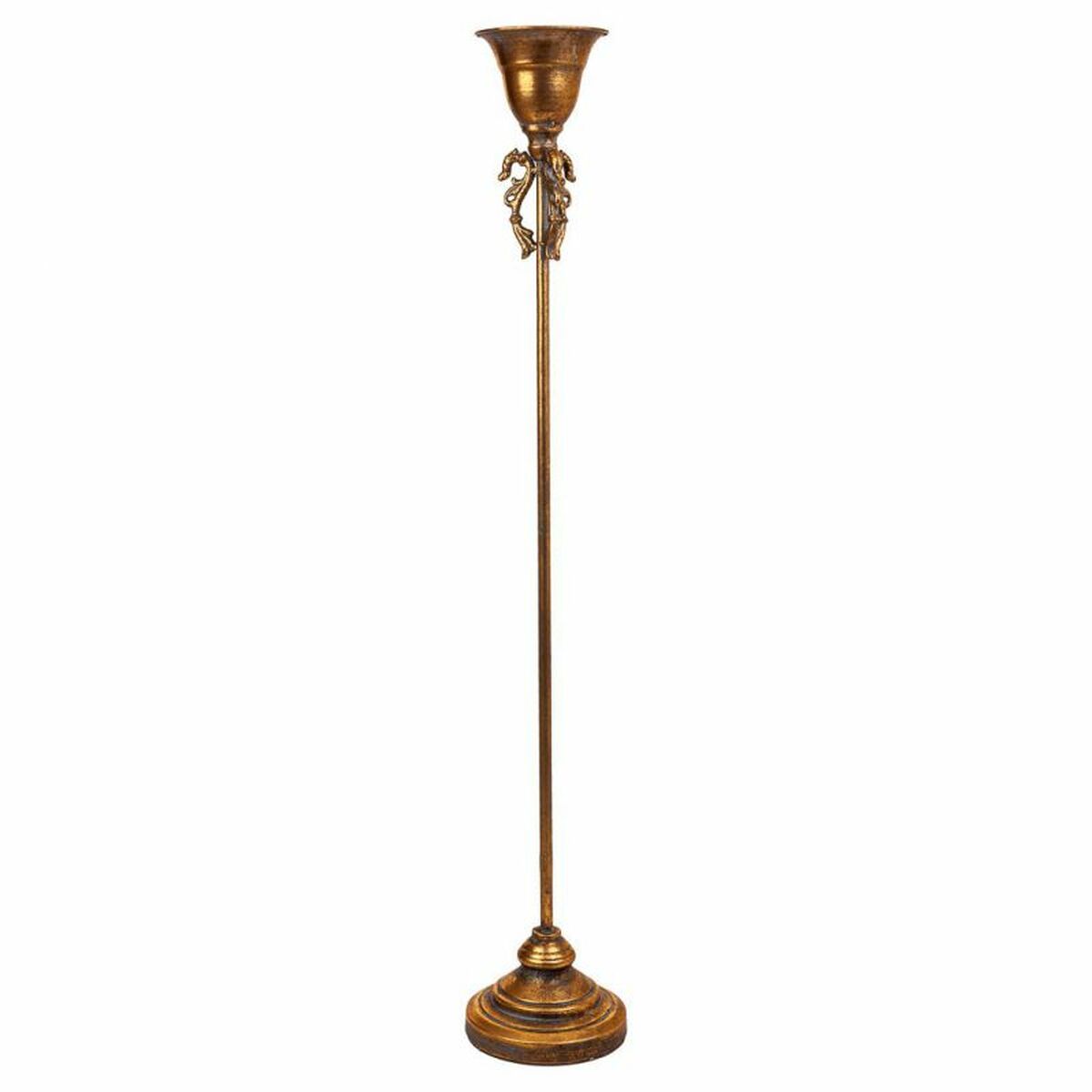 Kandelaber Alexandra House Living Gyllene Järn 17 x 100 x 17 cm - 2