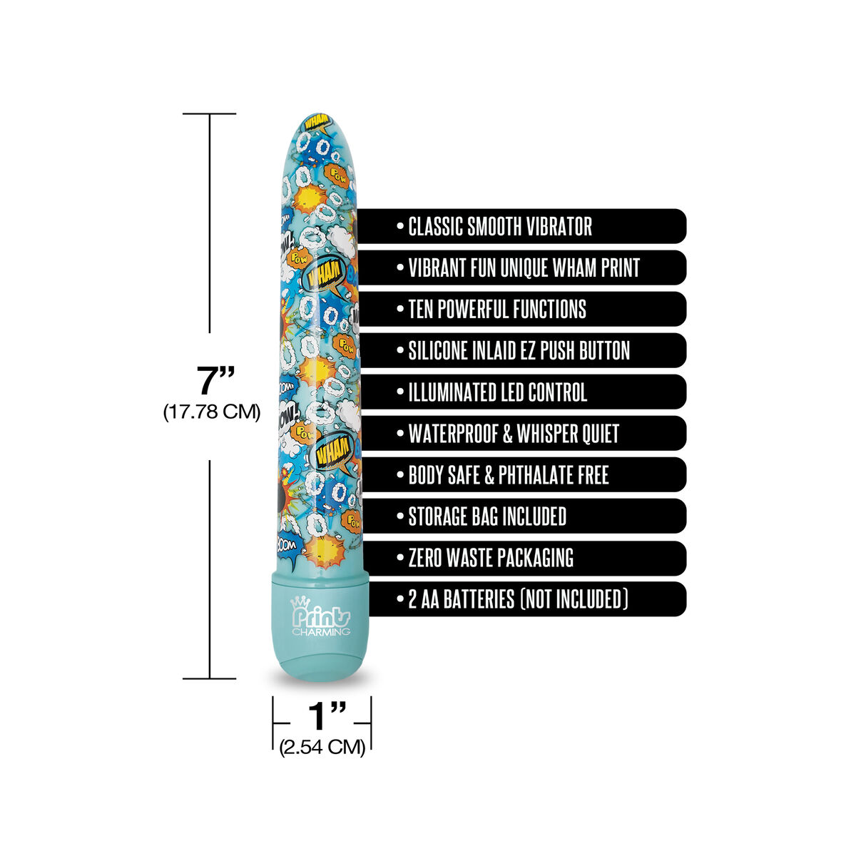 Patronvibrator NS Novelties Prints Charming Blå - 3