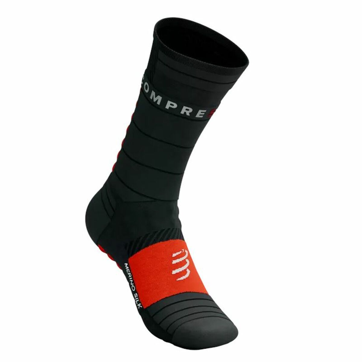 Sportstrumpor Compressport Pro Racing Röd Svart - 4