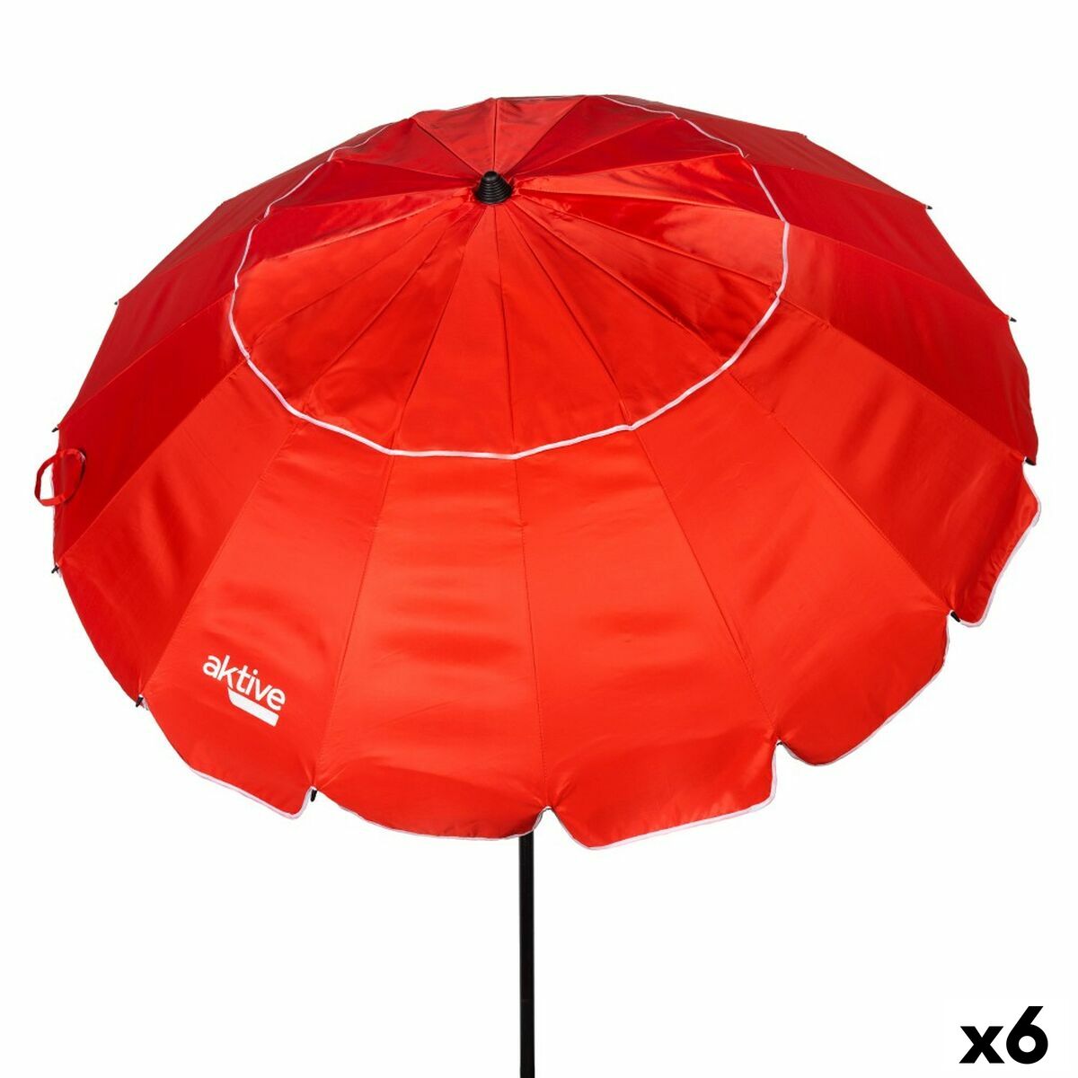 Paraply Aktive Röd 220 x 215 x 220 cm 220 x 225 x 220 cm (6 antal)