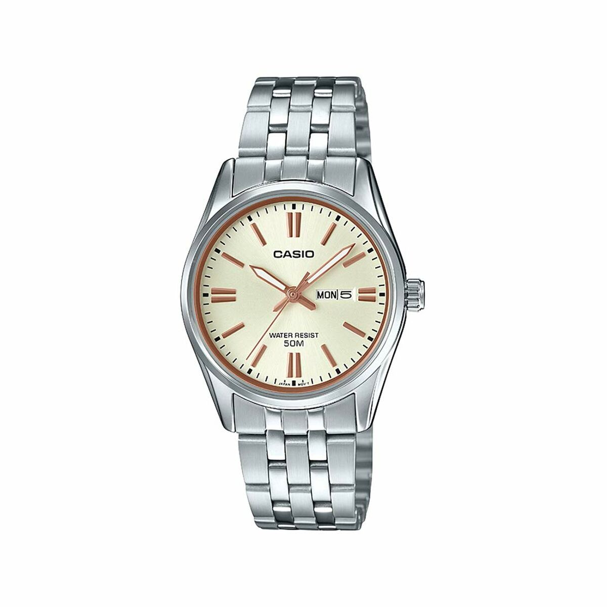 Damklocka Casio LADY DAY & DATE - CHAMPAGNE (Ø 30 mm) - 7