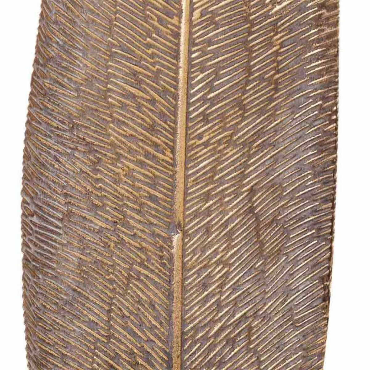 Ljusstake Alexandra House Living Gyllene Järn 16 x 60 x 17 cm Fjädrar - 5
