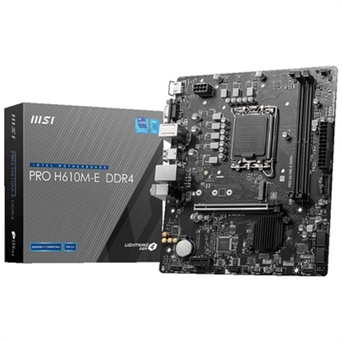 Moderkort MSI PRO H610M-E DDR4 LGA 1700 H610 INTEL H610 DDR4 mATX