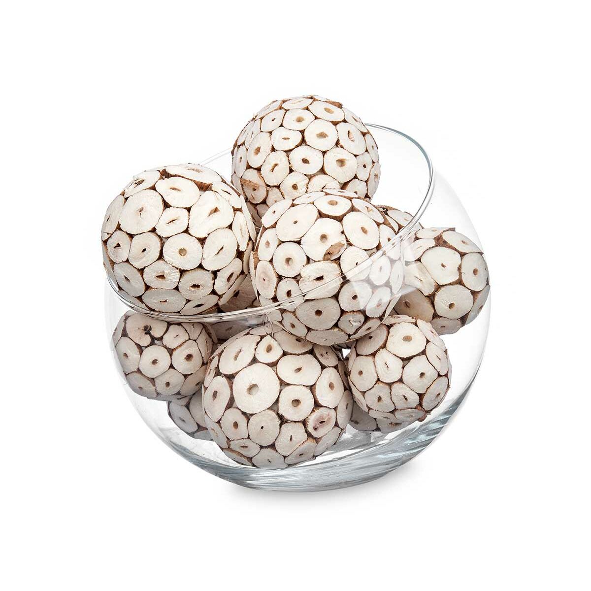 Dekorativa bollar Gift Decor Vit Brun 10 x 20 x 10 cm (12 antal) - 2