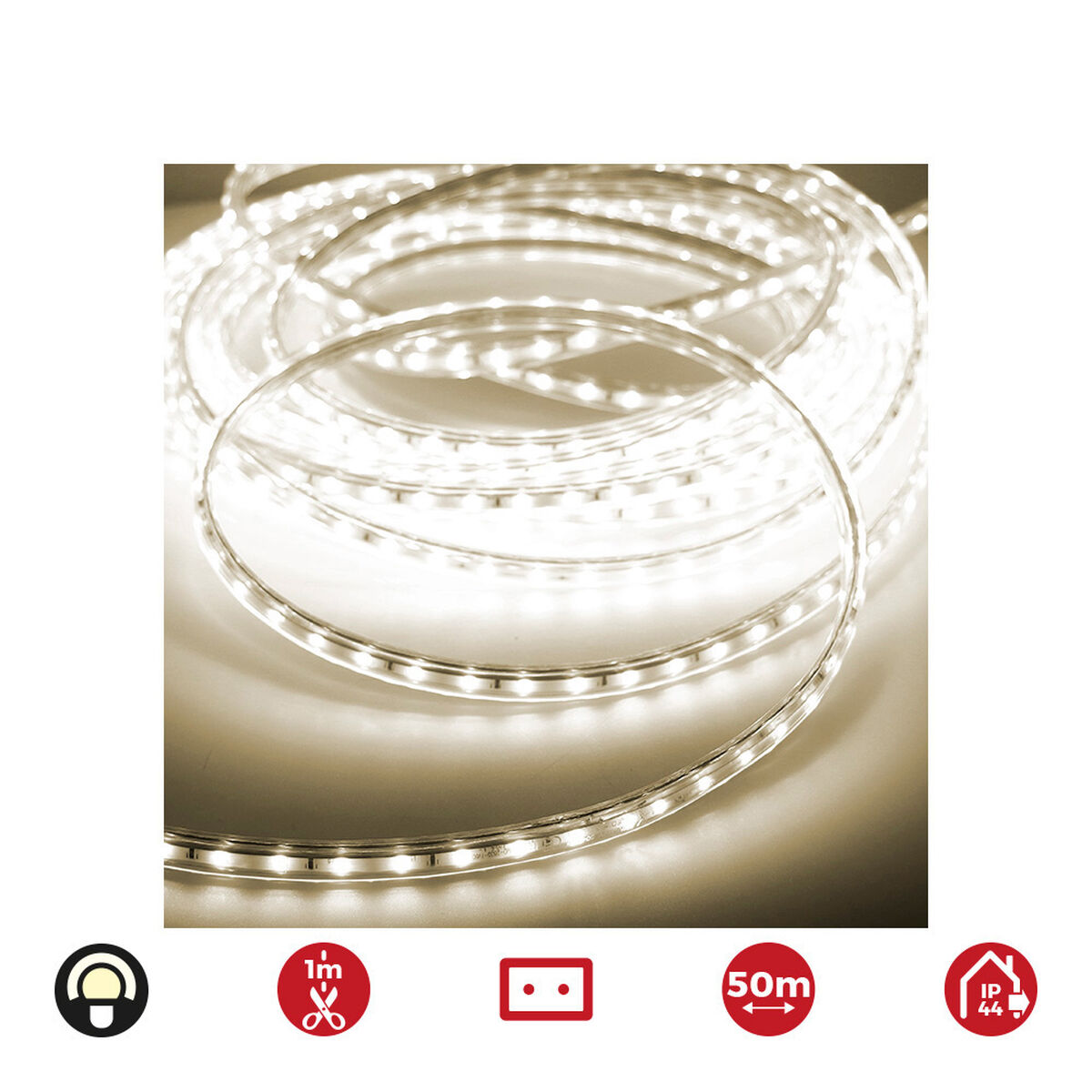 LED trakovi EDM 72701 4,2 W x 1 m 50 m Varmt ljus 3200 K 350 lm - 4