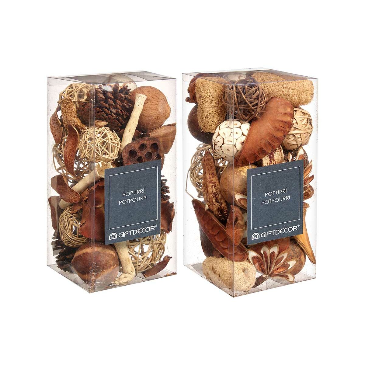 Dekorativt potpurri Gift Decor Vit Brun Röd 14 x 30,5 x 14 cm (6 antal) - 4