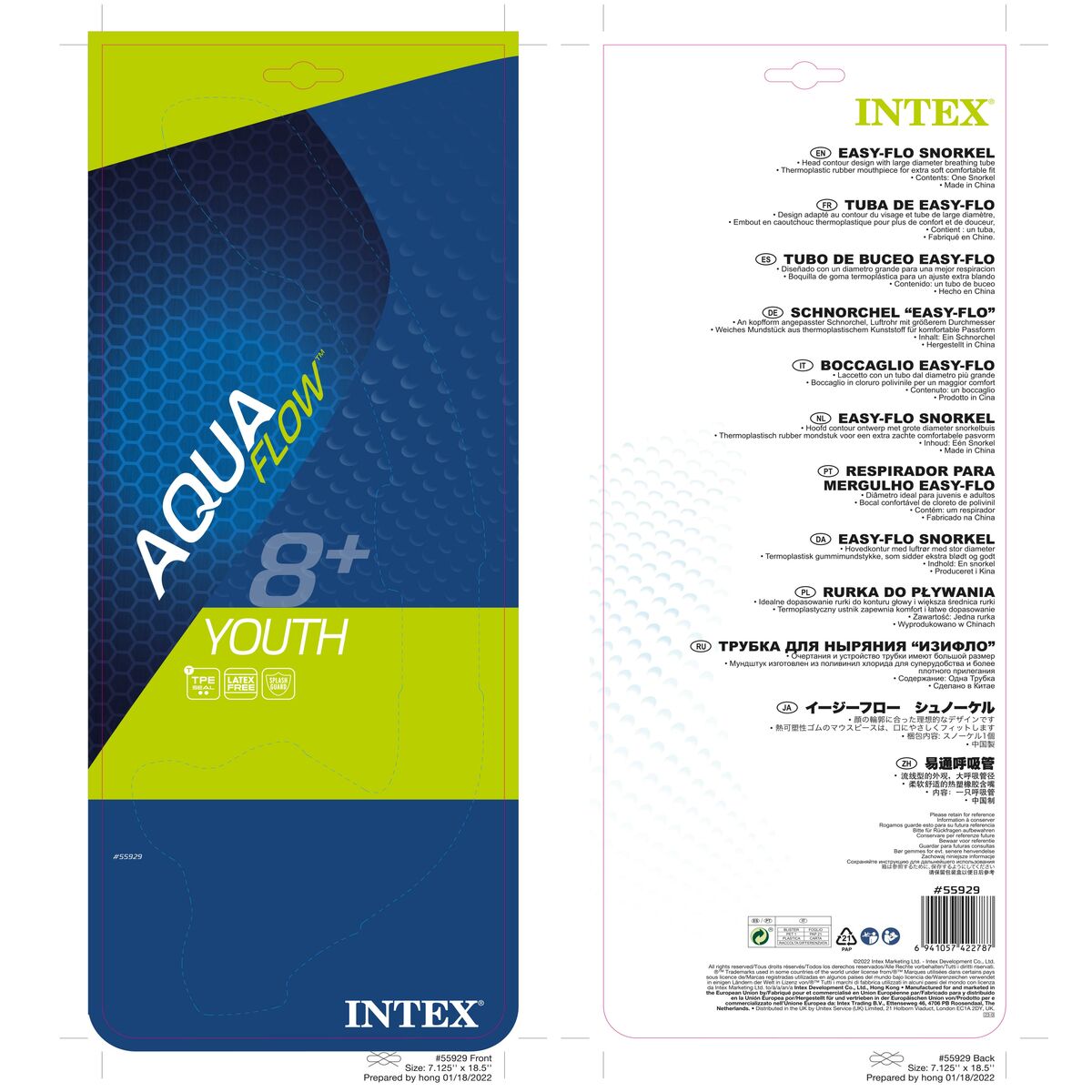 Snorkelrör Intex Easy Flow - 8