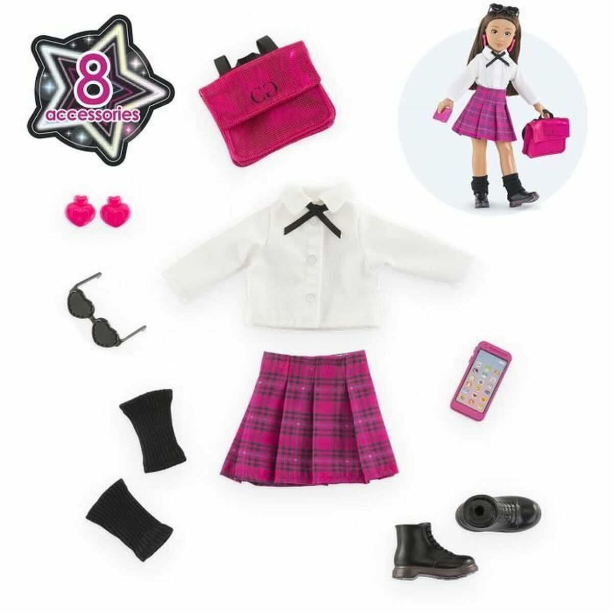 Docka tillbehör Corolle English College Dressing