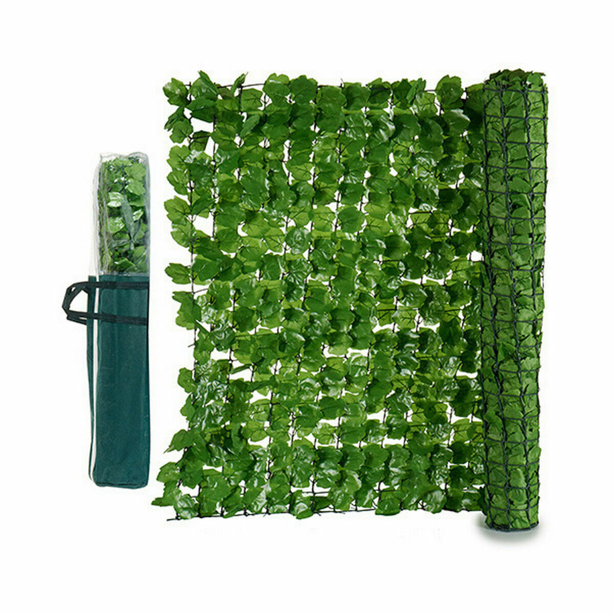Trädgårdsstaket Blad 1 x 3 m Ljusgrön Plast (4 antal) - 2