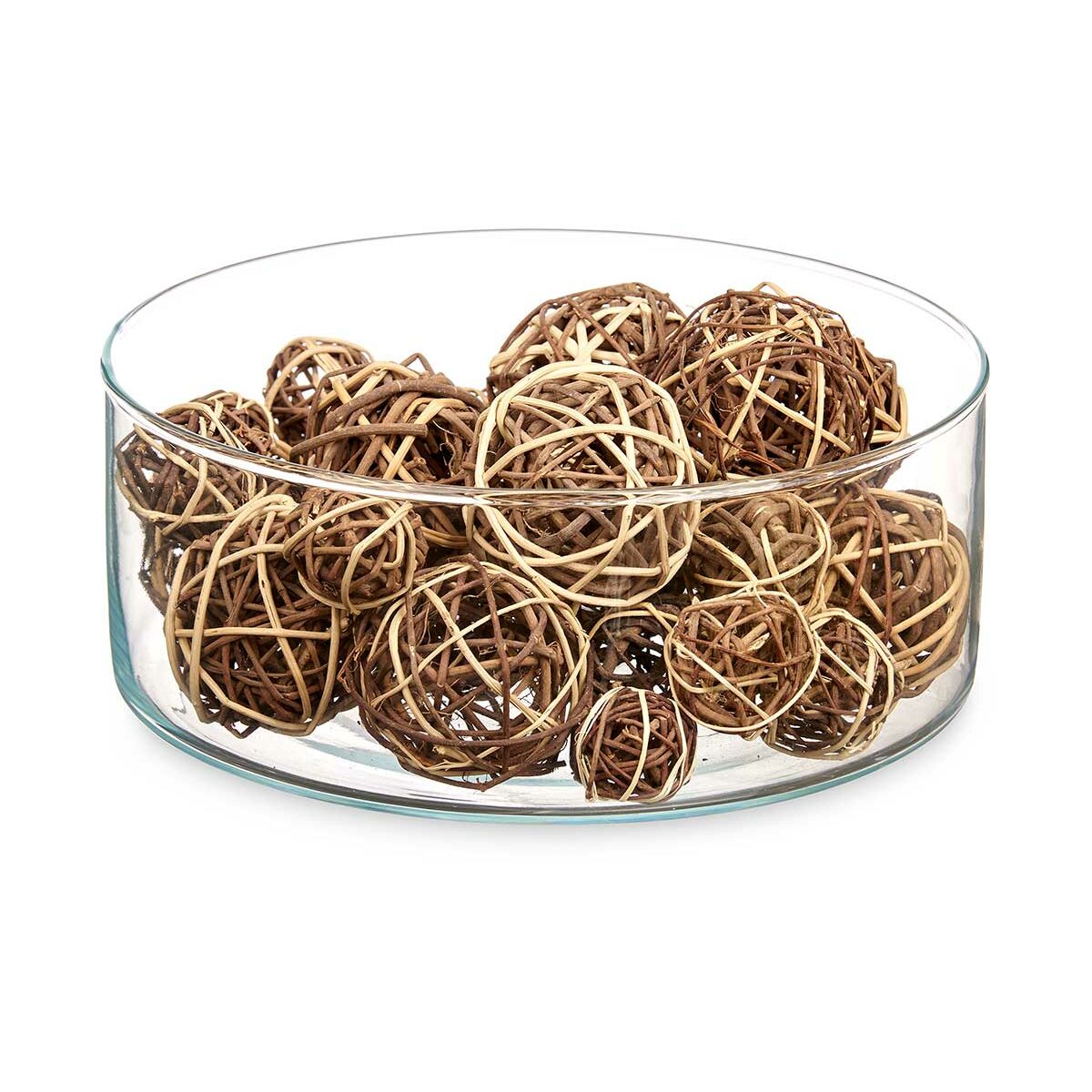 Dekorativa bollar Gift Decor Vit Brun 10 x 30 x 10 cm (12 antal) - 2