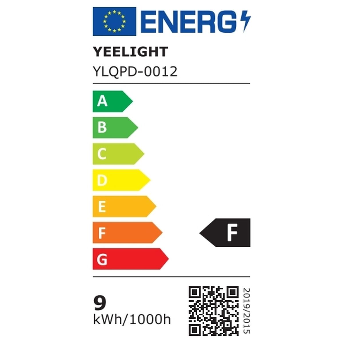 Smart-Lampa Yeelight YLQPD-0012 Vit F 9 W E27 806 lm (2700 K) (6500 K) - 2