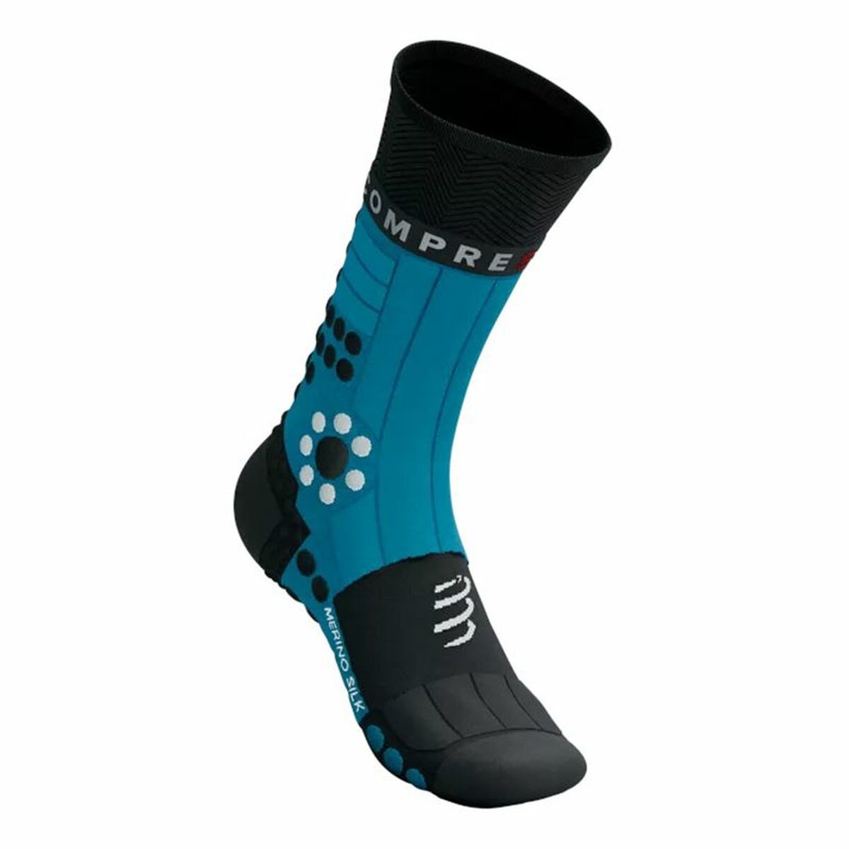 Sportstrumpor Compressport Pro Racing Svart/Blå Svart - 3