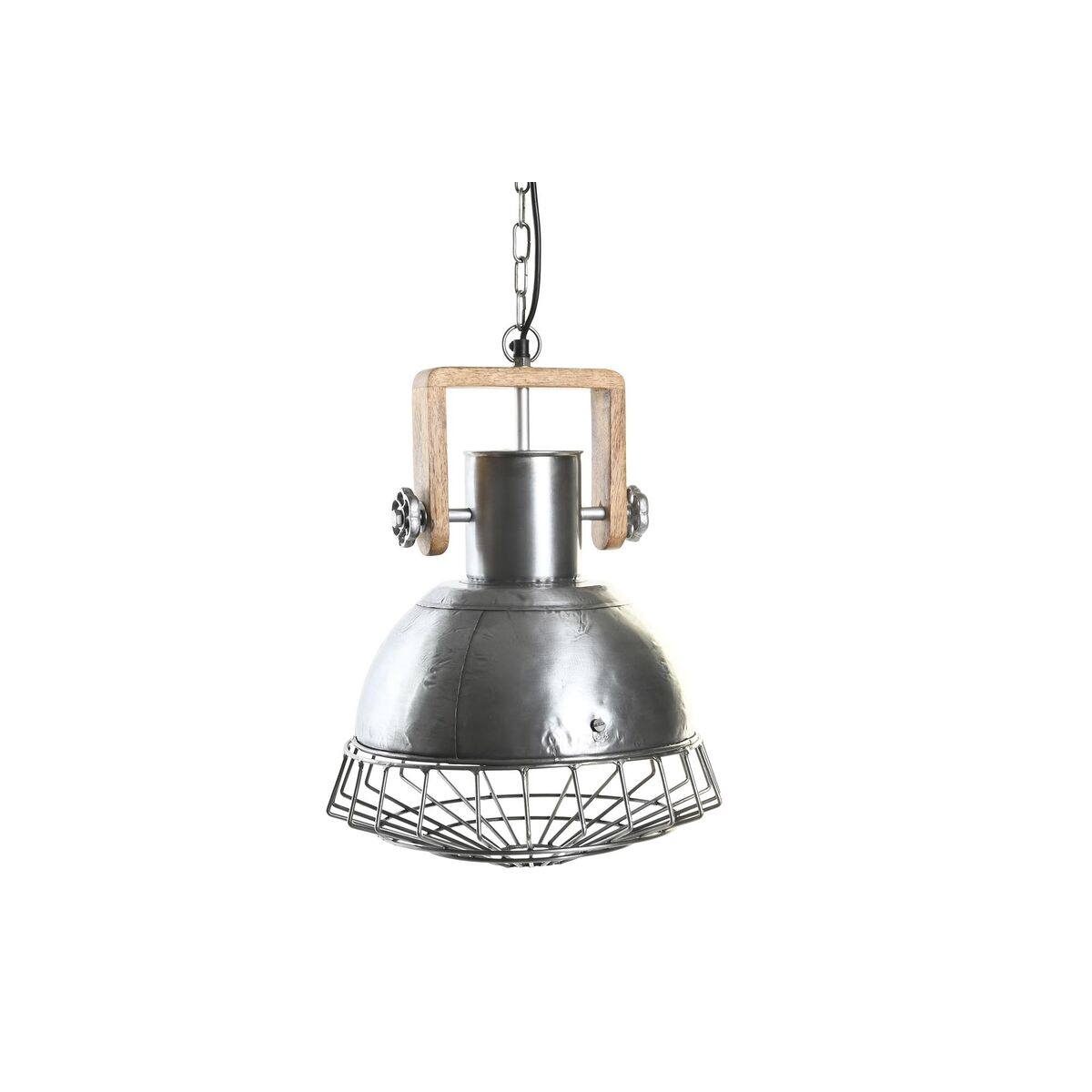 Taklampa DKD Home Decor Silvrig Brun Silver 50 W (31 x 31 x 44 cm) - 6