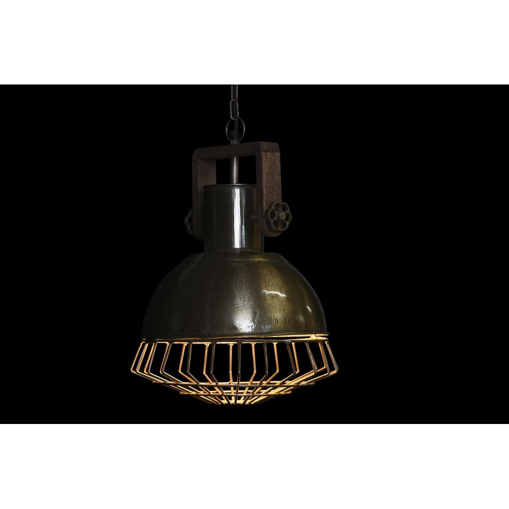 Taklampa DKD Home Decor Silvrig Brun Silver 50 W (31 x 31 x 44 cm) - 5