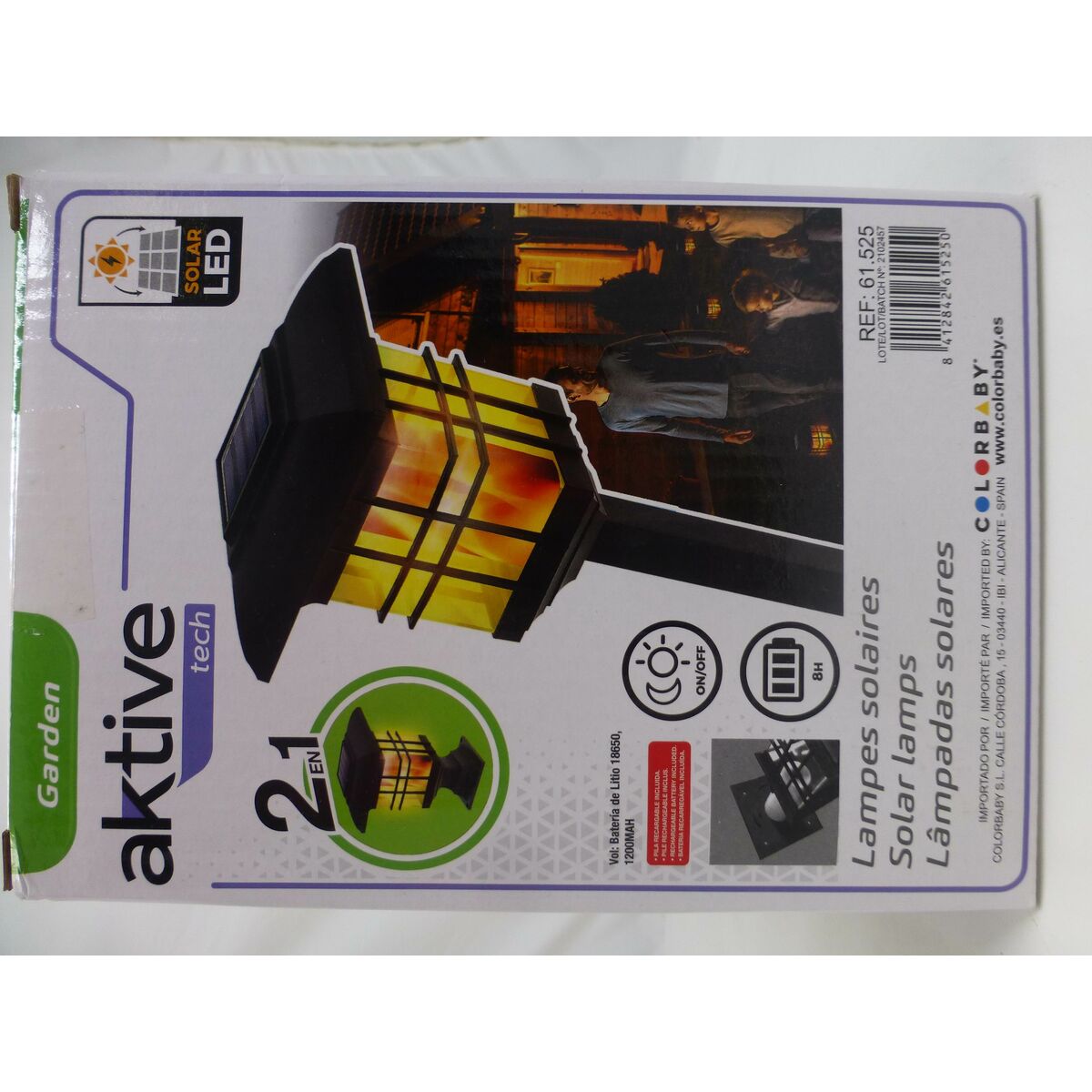 Uppsättning med solcellsstav Aktive Plast 13,5 x 46 x 13,5 cm (4 antal) - 5