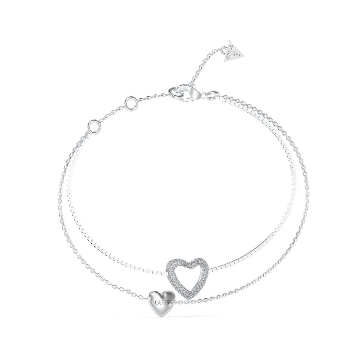 Damarmband Guess JUBB05027JWRHS Silvrig