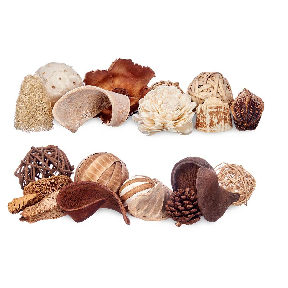 Dekorativt potpurri Gift Decor Vit Brun 19 x 40 x 14 cm (8 antal) - 3