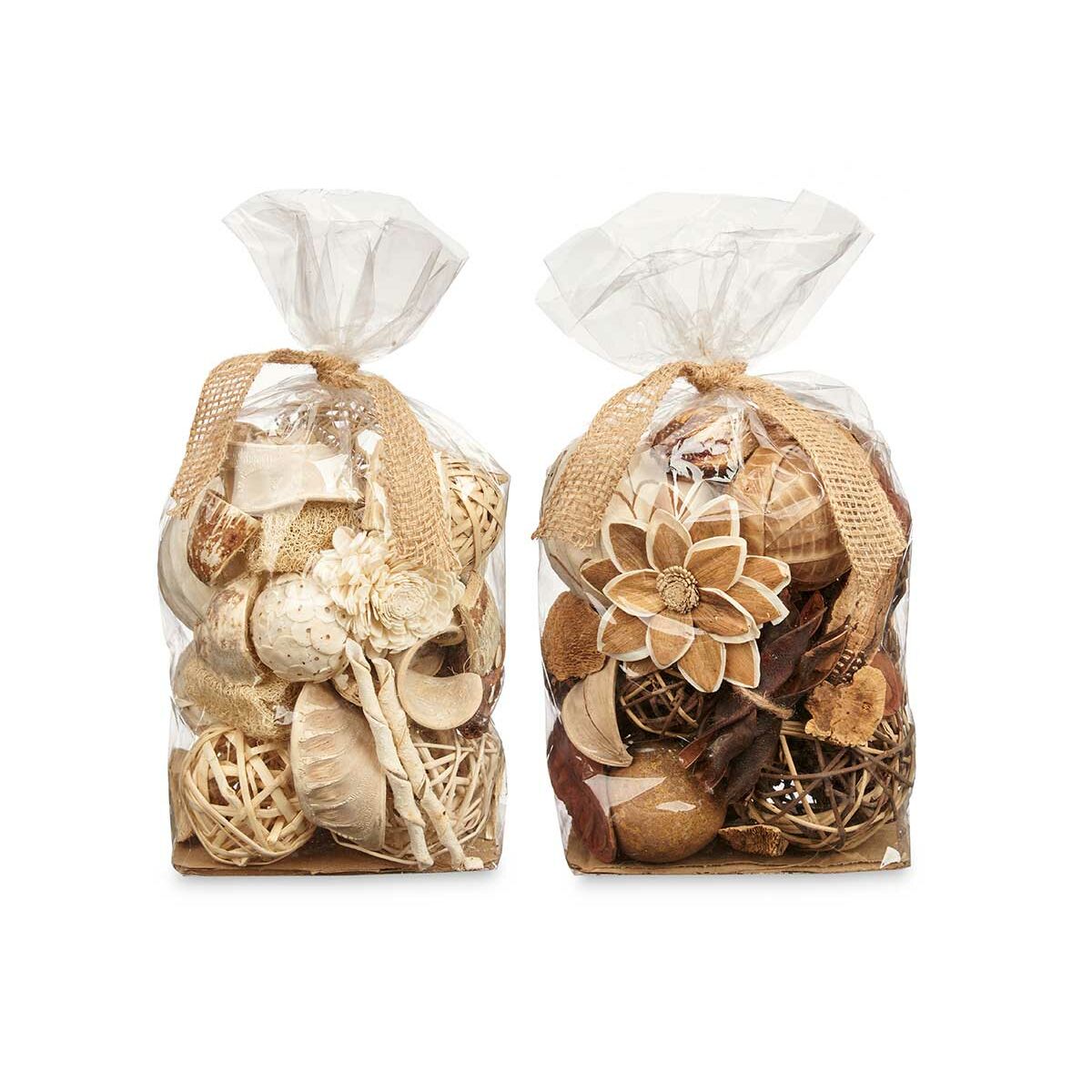Dekorativt potpurri Gift Decor Vit Brun 19 x 40 x 14 cm (8 antal) - 4
