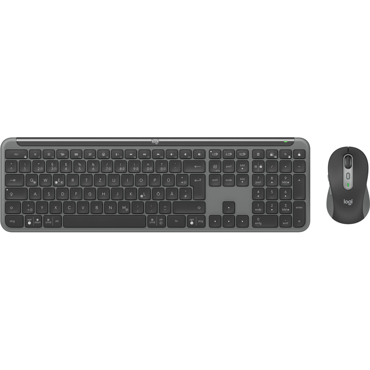 Tangentbord och Mus Logitech 920-012504 Grafit Tyska QWERTZ