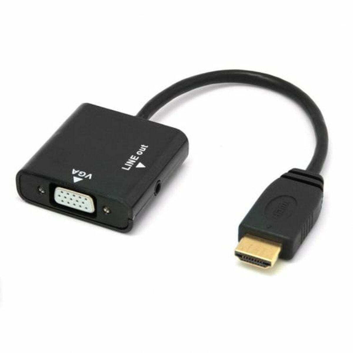 Eladapter PcCom Essential HDMI VGA Jack 3.5 mm - 4
