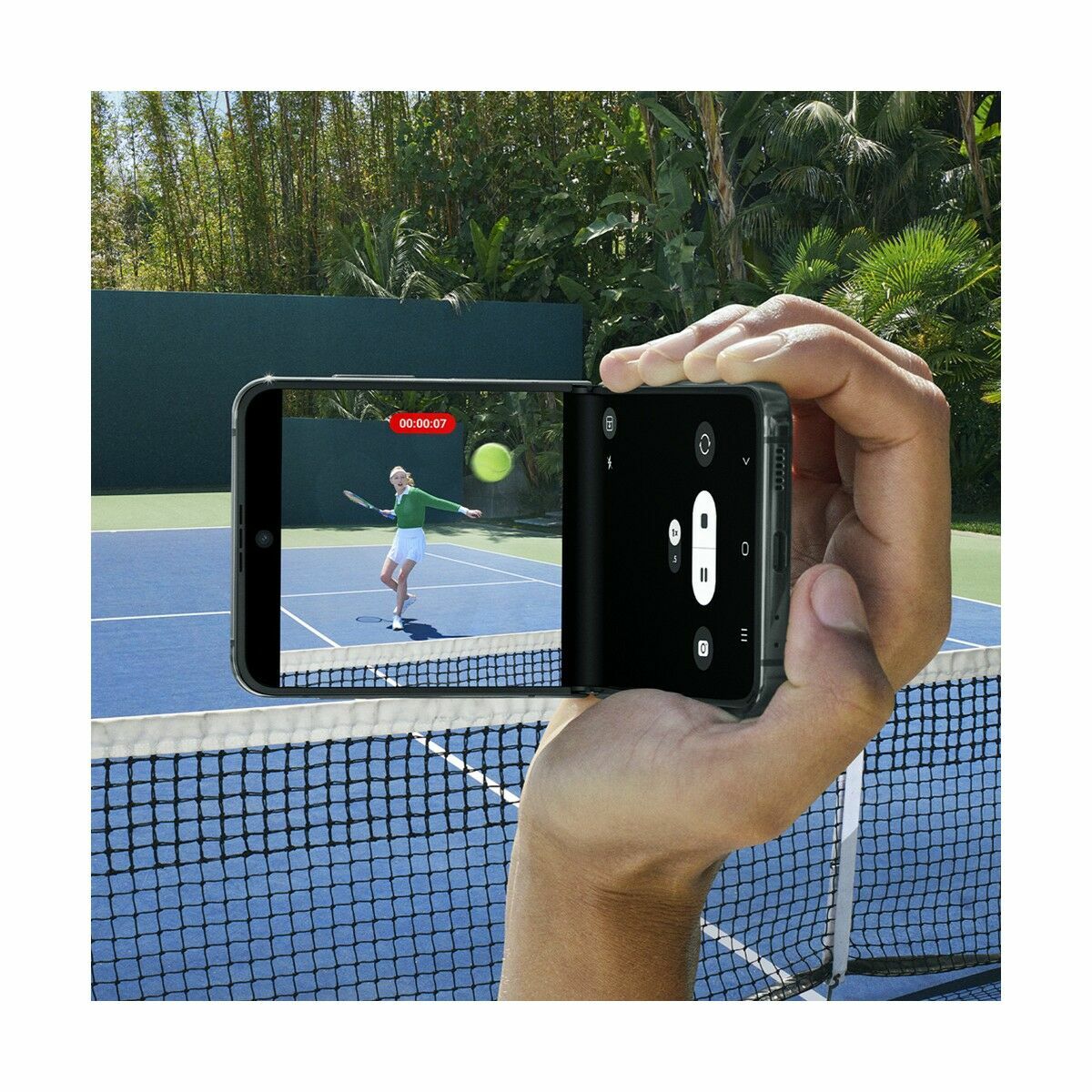Smartphone Samsung Galaxy Z Flip4 5G F721 6,7" 8 GB RAM 128 GB Grå Stål - 3