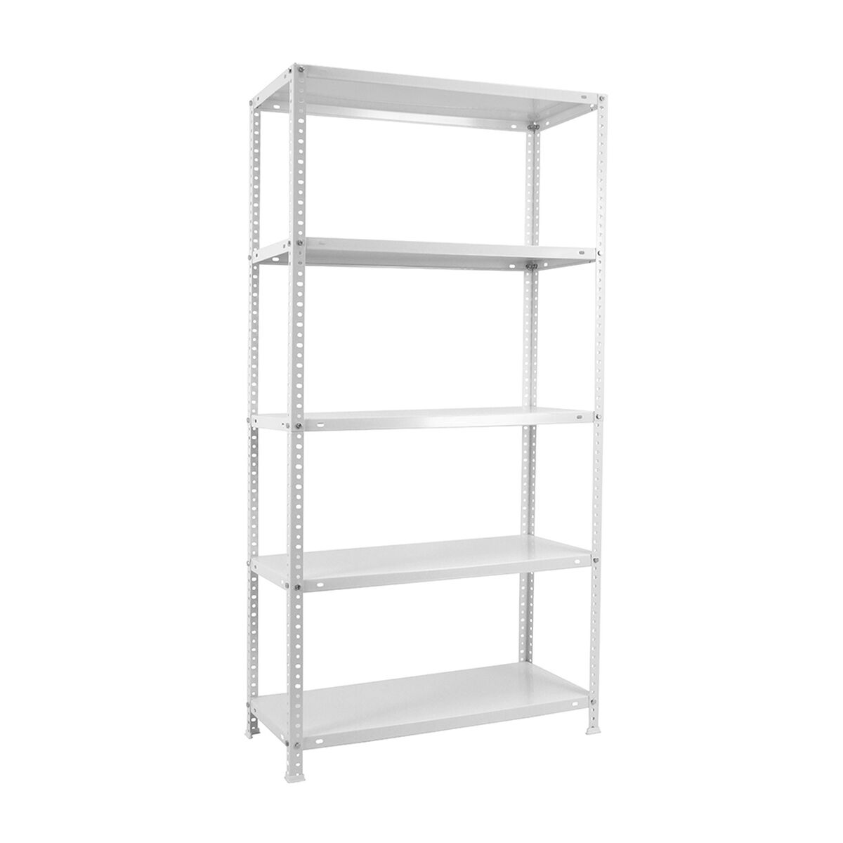 Bokhylla Simon Rack Comfort Plus 5/400 Vit 200 x 100 x 40 cm Metall 5 Hyllor 100 kg