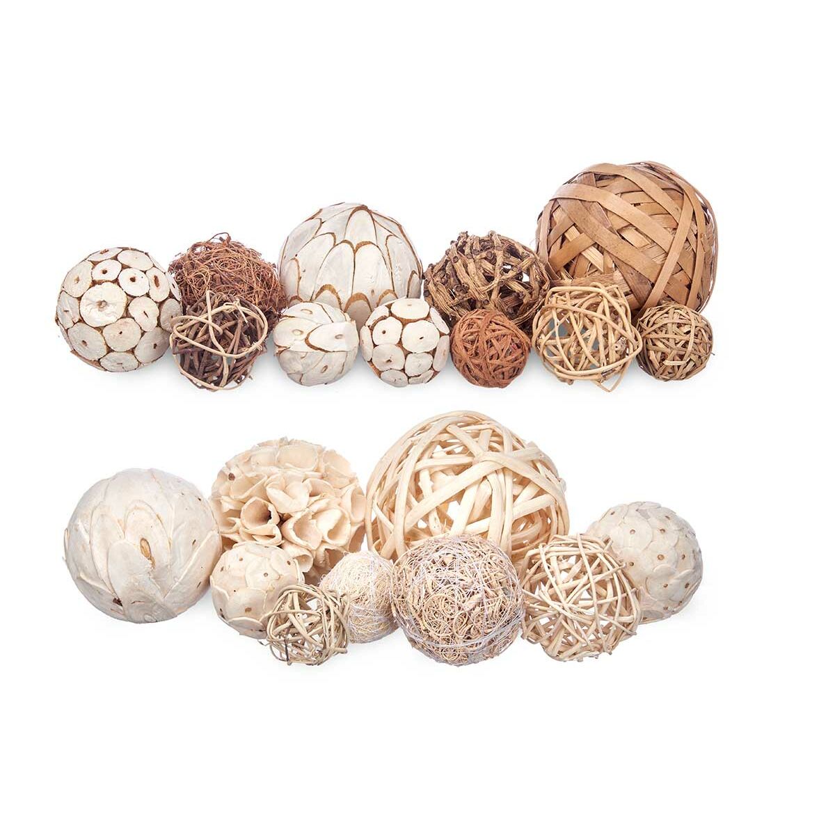 Dekorativa bollar Gift Decor Vit Brun 20 x 30 x 10 cm (12 antal) - 3