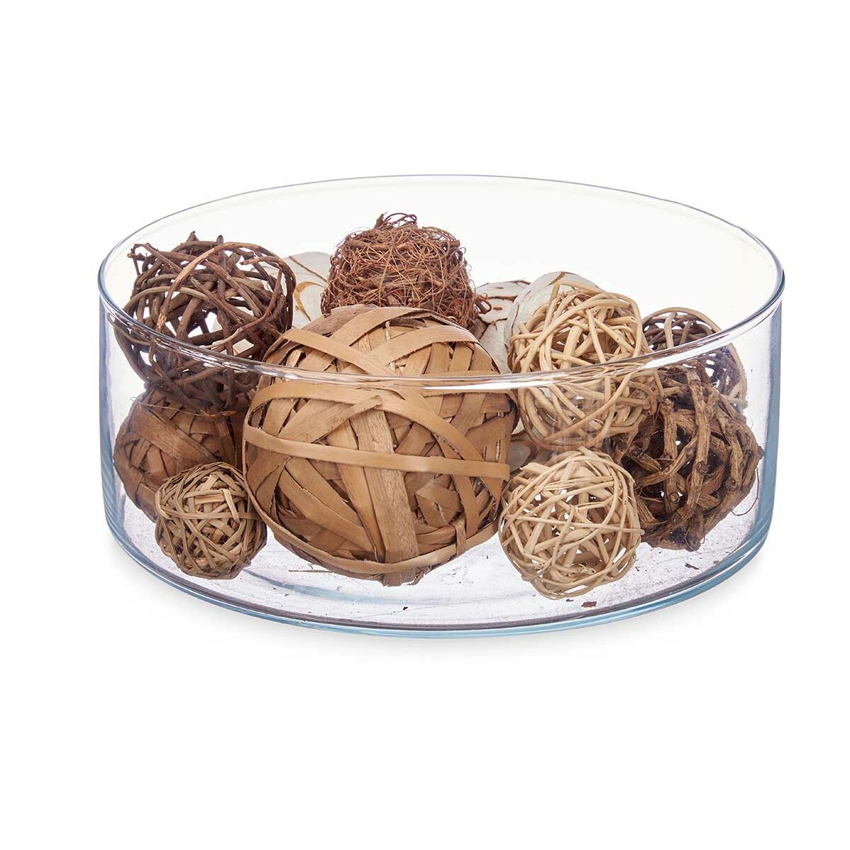 Dekorativa bollar Gift Decor Vit Brun 20 x 30 x 10 cm (12 antal) - 2