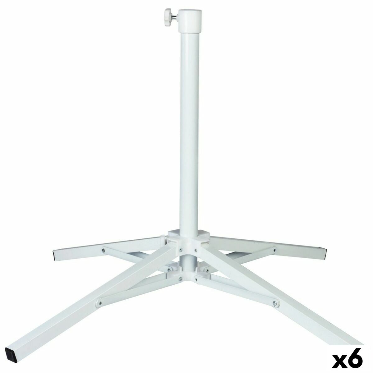 Parasollfot Aktive Vit Metall 65 x 60,5 x 65 cm (6 antal) - 6