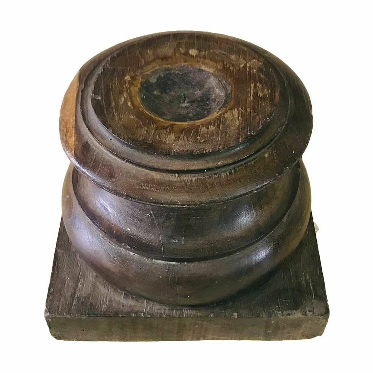 Ljusstake Alexandra House Living Återvunnet Trä 26 x 21 x 26 cm