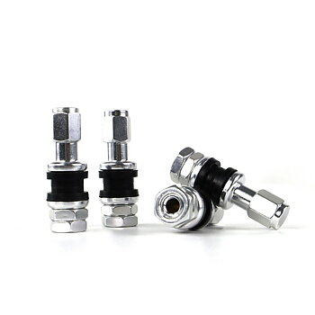 Ventil OMP Silver Aluminium 4 uds