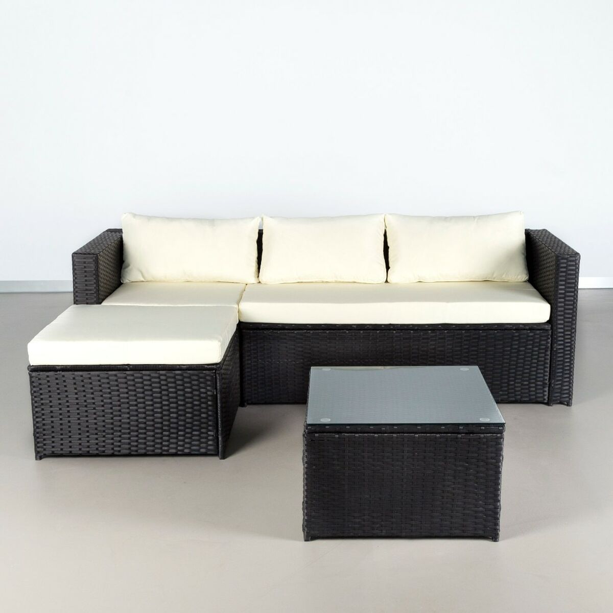 Trädgårdsmöbler Aktive 3-mans soffa Sidobord 203 x 125 x 64 cm - 8