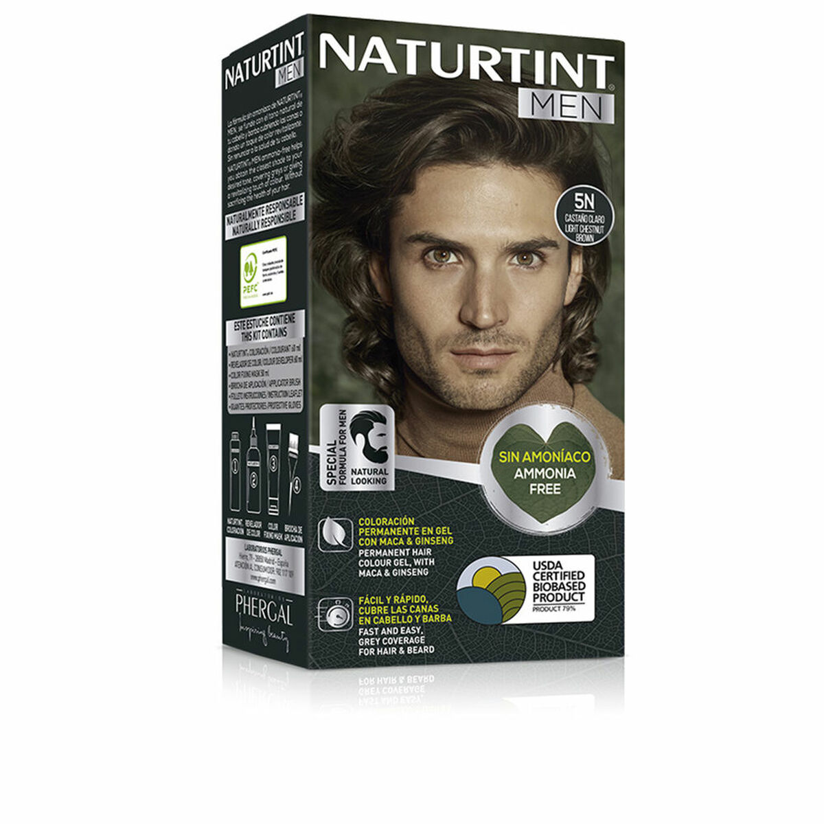 Permanent färg Naturtint NATURTINT MEN 5 - Ljusbrun