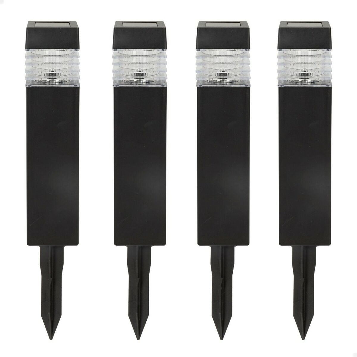 Uppsättning med solcellsstav Aktive 4 Delar Plast 6 x 39,5 x 6 cm (4 antal) - 9