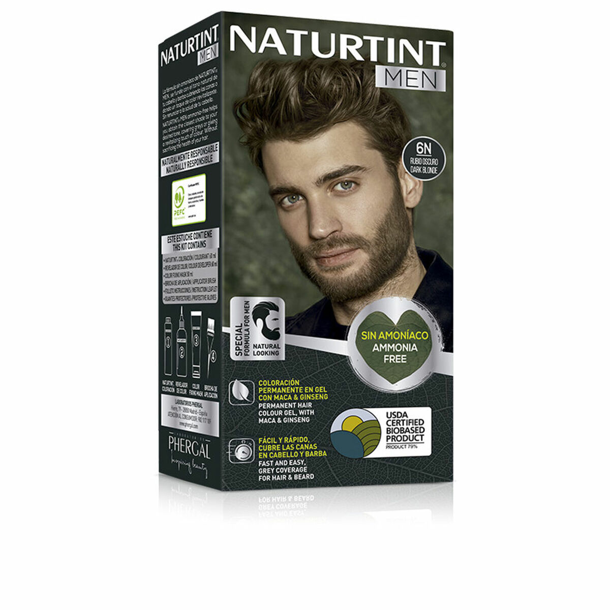 Permanent färg Naturtint NATURTINT MEN 6-rubio oscuro
