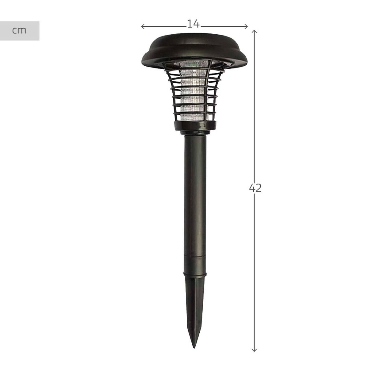 Solcellsdriven trädgårdspinne Aktive polypropen 14 x 42 x 14 cm (4 antal) - 5