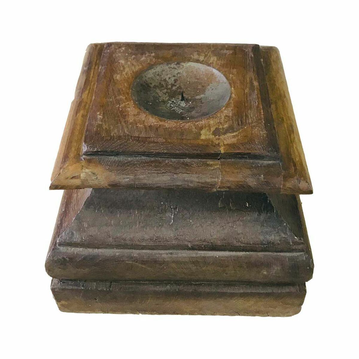 Ljusstake Alexandra House Living Återvunnet Trä 28 x 22 x 28 cm